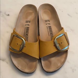 Birkenstock - Yellow Suade w/ Large Buckle